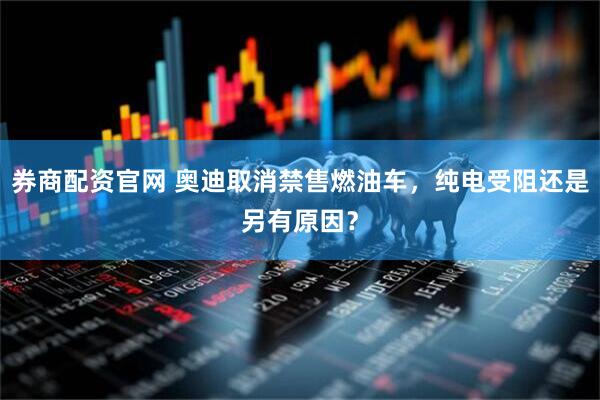 券商配资官网 奥迪取消禁售燃油车，纯电受阻还是另有原因？